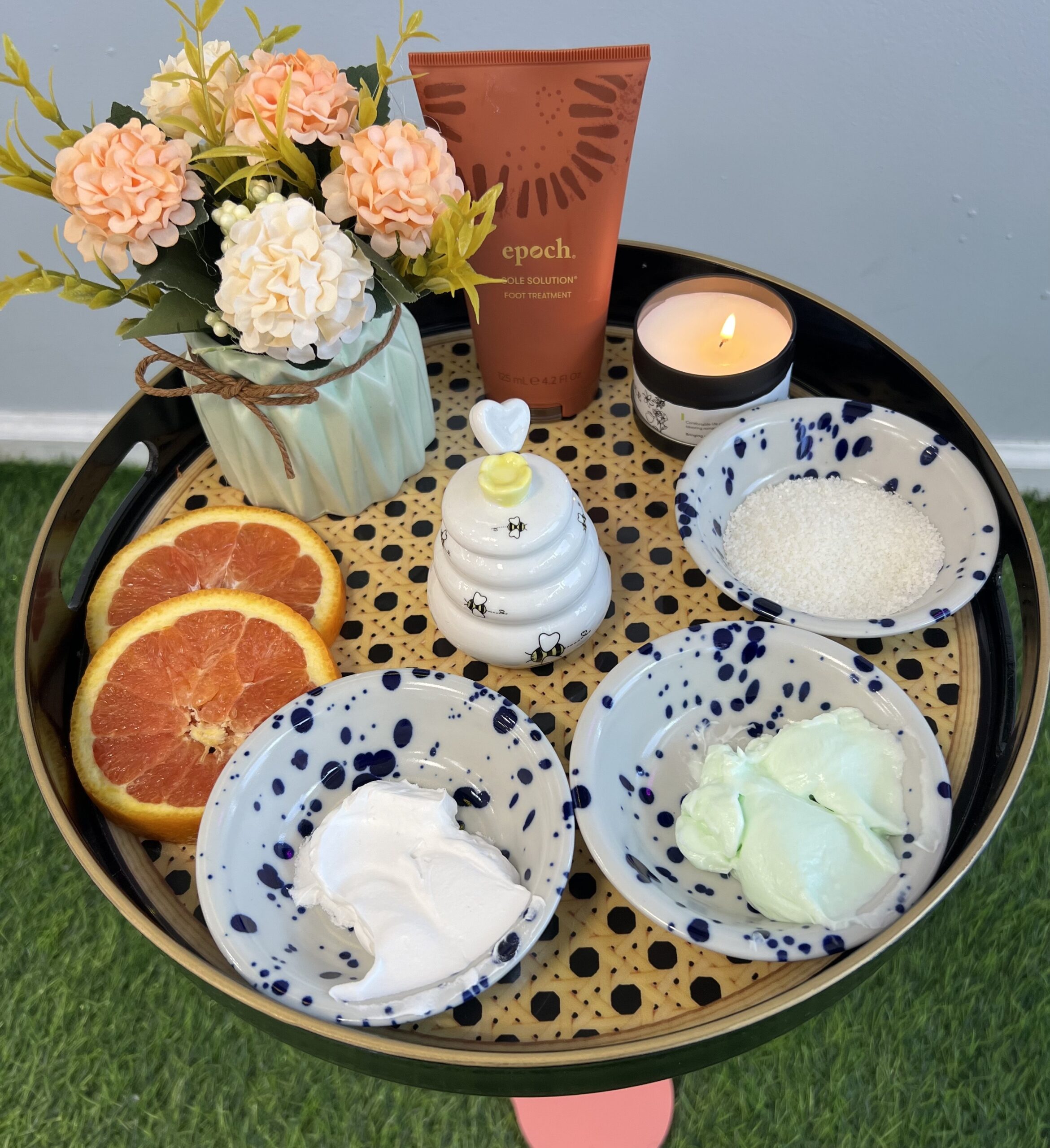 Honey and Orange Pedicure